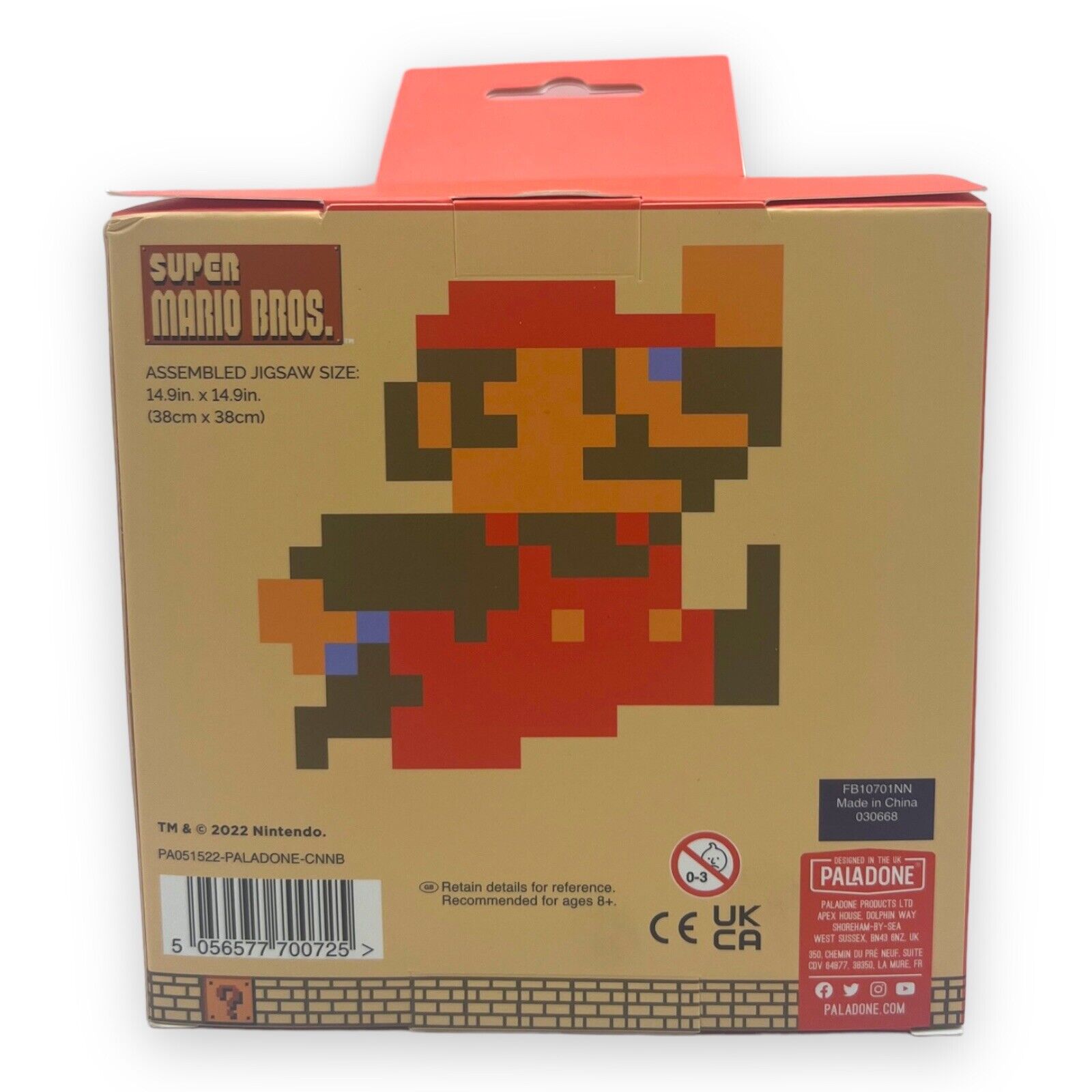 Super Mario Bros Jigsaw Puzzle - Mario Shaped (250pc)