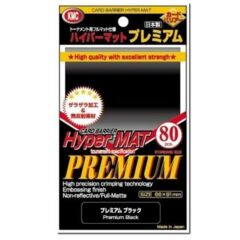 KMC 80 Card Sleeve Deck Protectors Hyper Matte Premium Black