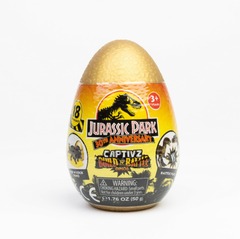 Jurassic Park Captivz Build n’ Battle Dinos Gold Surprise Egg 30th Anniversary Slime & Dinosaur