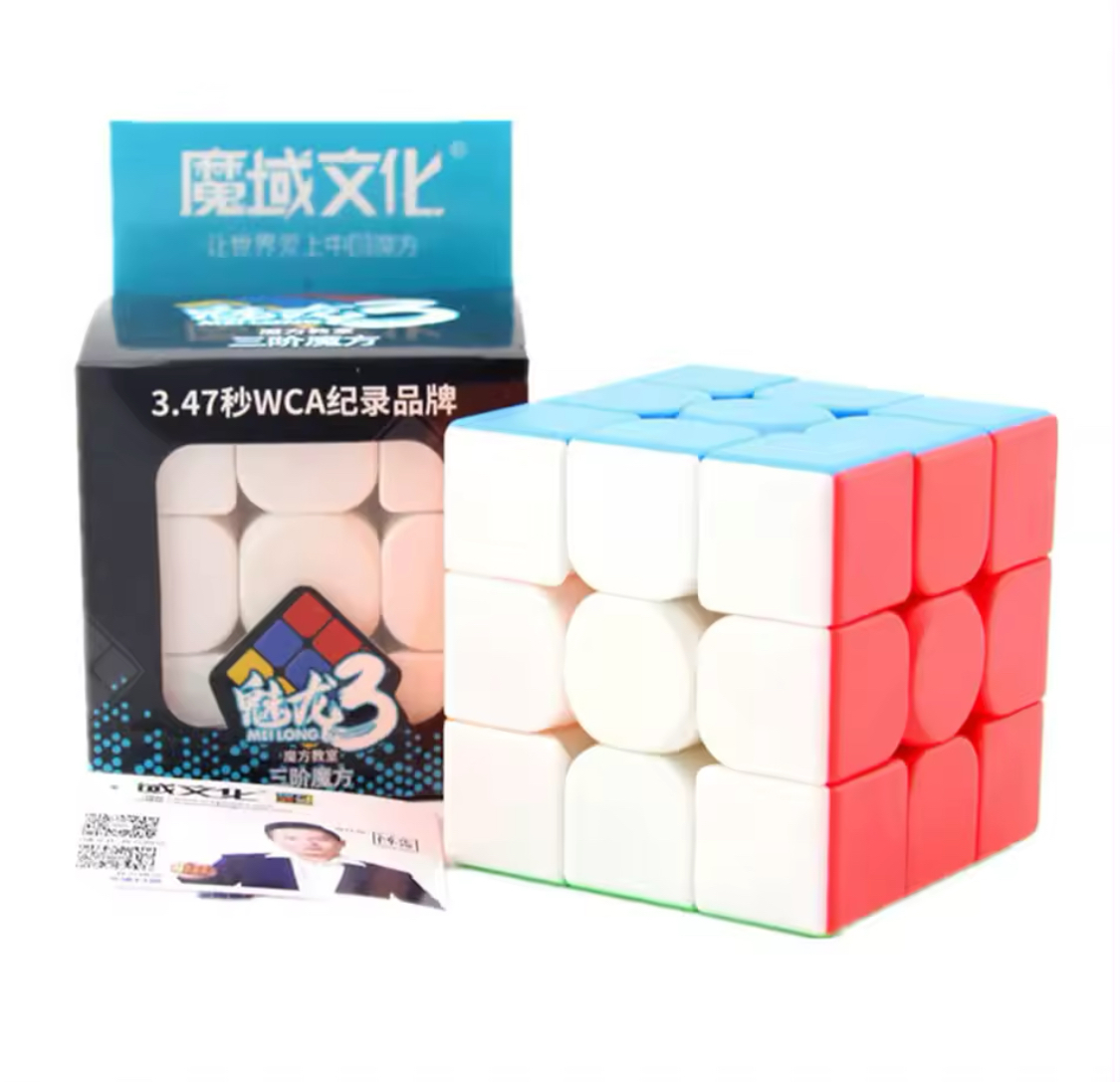 Rubiks Mei Long MoYu 3 WCA 3x3x3 Speedcube Stickerless