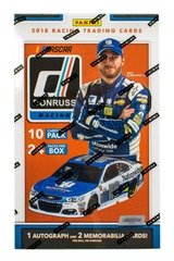 2018 Panini Donruss Nascar Racing Trading Cards Hobby Box (24 Packs 3 Autos/Memorabilia)