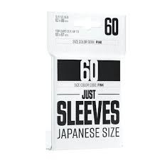 GameGenic Sleeves: Just Sleeves - BLACK Jap. Size
