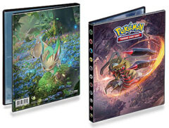 Pokemon Binders: Ultra Pro - SM09 Ultra Prisim 4 Pocket Portfolio Binder (Leafeon & Giratina)