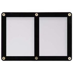 2-Card Black Frame Screwdown Holder (PKK Ultimate Collection)