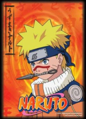 Naruto CCG US Exclusive Card Sleeves - Naruto Uzumaki with Kunai (Orange) - Standard (40-Pack)