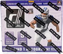 2023 Panini Donruss Clearly NFL Football Hobby Box 5 Pack 1Auto 1Mem