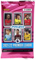2021-22 Panini Prizm Premier League EPL Soccer Trading Cards Blaster Pack (4 Cards)