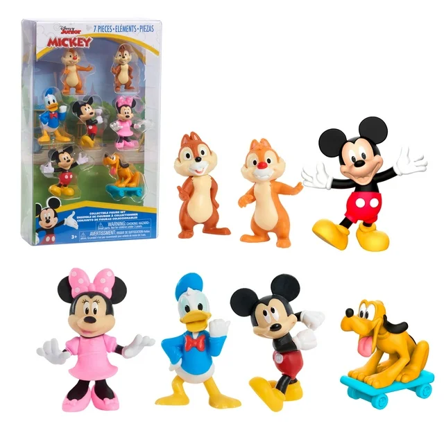 Disney 7 Piece Collectible Figure Set - Mickey Mouse