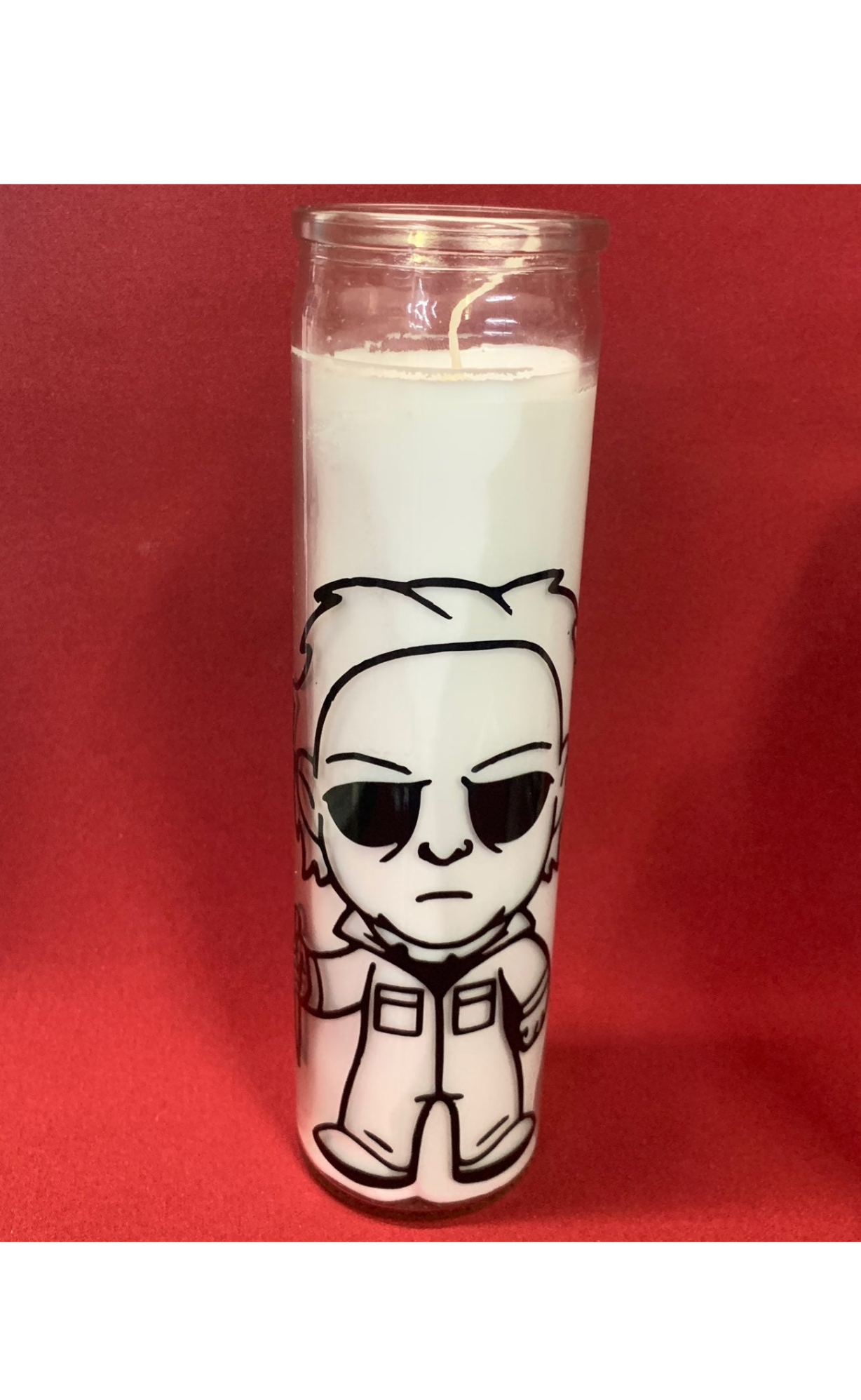 Halloween Pals 8in Glass Candle: Michael Meyers (Halloween)
