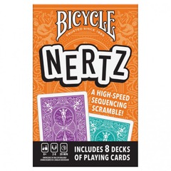 Bicycle Nertz Playing Card Game, Multiplayer Solitaire (Up to 8 Players)