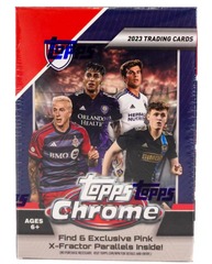 2023 Topps Chrome MLS Soccer Trading Cards Blaster Box (6 Packs)