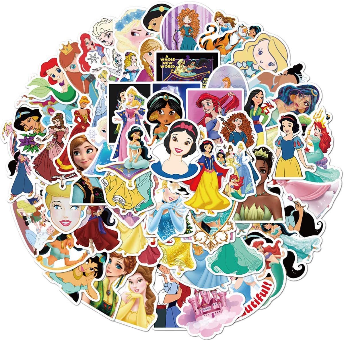 VInyl Stickers Singles: Disney - Princess Mix