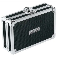 VAULTZ Locking Supply Box: Black & Silver Spy Case