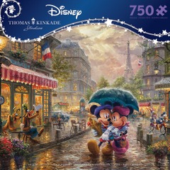 Disney Thomas Kinkade:  Mickey and Minnie in Paris Jigsaw Puzzle - 750pc