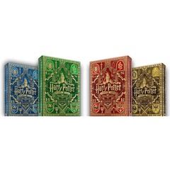 Theory-11: Harry Potter Luxury Playing Card Deck - Set of 4 Ravenclaw, Slytherin, Gryffindor, Hufflepuff