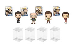 FUNKO POP! Television: Seinfeld - Set/4 w/Cases Jerry, George, Kramer & Elaine #1081-1084