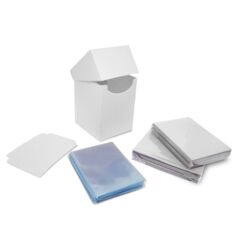 BCW Elite2 Combo Pack - Deck Guards, Inner & Deck Box - White