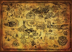 The Legend of Zelda: Hyrule Map - Puzzle (1000pcs)