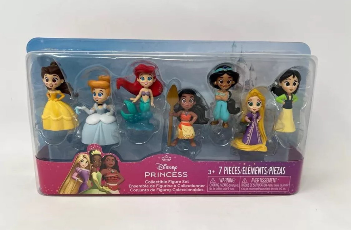 Disney Princess Collectible Figure Set 7 Pieces