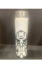 Halloween Pals 8in Glass Candle: Jason Voorhees (Friday the 13th)