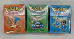 POKEMON VINTAGE DECK BOX W/SLEEVES - Set of 3