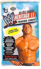 2006 WWE TOPPS Heritage II Wrestling Trading Card Hobby Pack