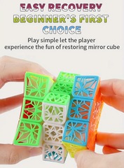 Rubik’s Fan Xin Concave Hollow Cube 3x3 Puzzle Adjustable Stickerless Speedcube
