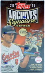 2019 Topps Archives Signature Series Retired Player Edition Baseball Hobby Box