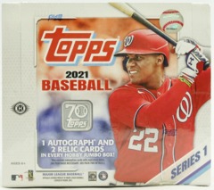 2021 Topps Series 1 Baseball Jumbo Box