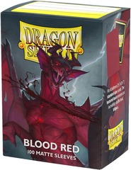 Dragon Shield - Blood Red Matte Card Sleeves (100ct)