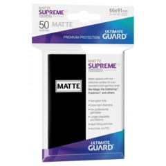 Supreme UX Matte Sleeves Standard Size 50ct - Black