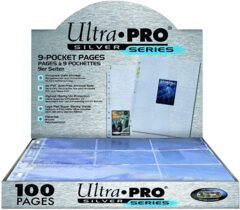 Ultra Pro - Silver Series Storage Pages - 9-Pocket Pages 100 ct