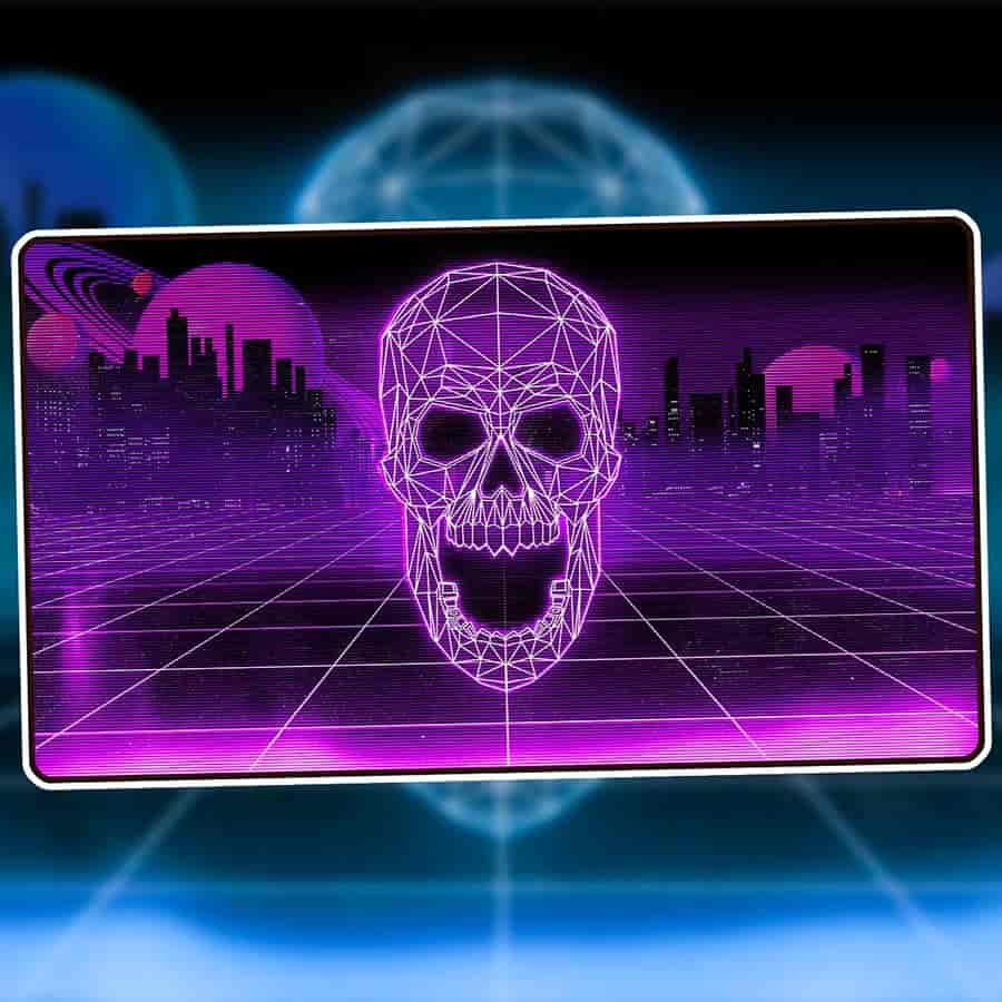 Infinite Black: Premium Retrowave Playmat: Swamp