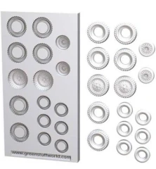 Tyre & Hubcap Silicone Moulds - OUTLET