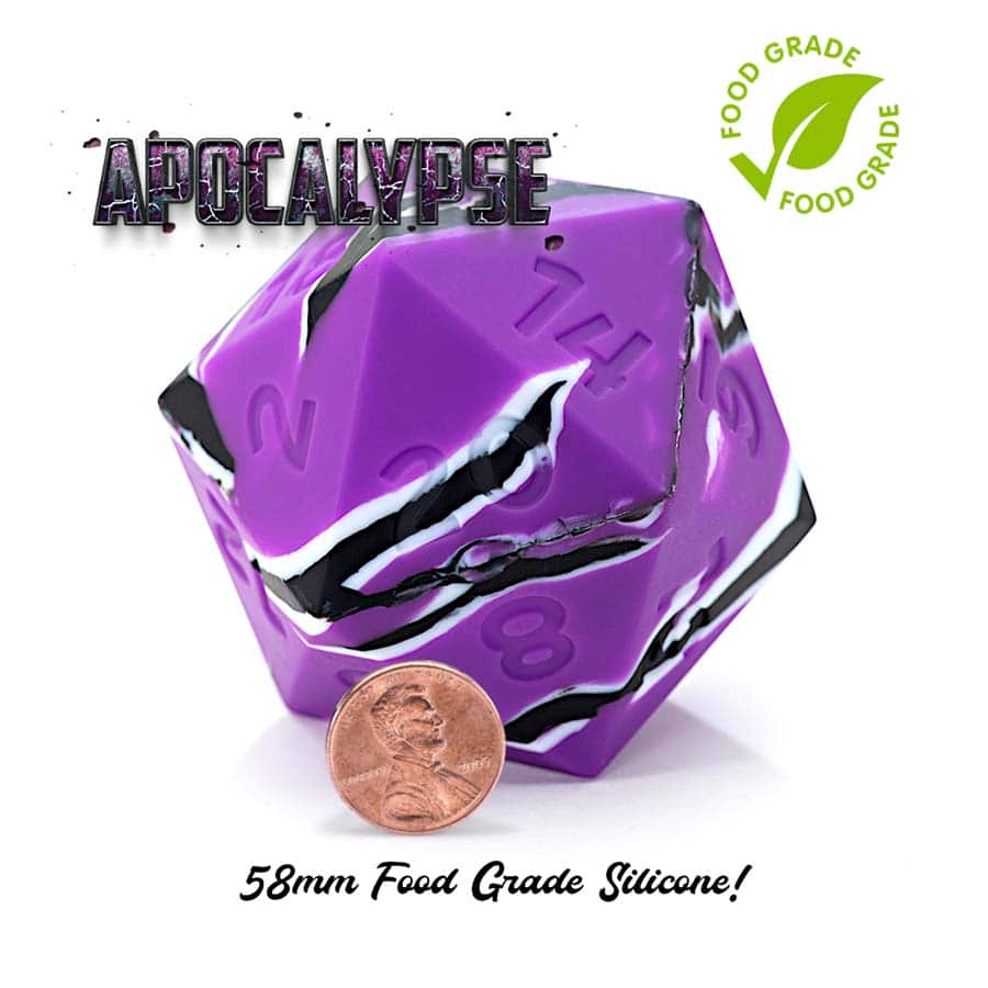 Apocalypse - 58mm D20 Silicone Dice