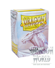Standard Sleeves - White Matte - 100CT - Dragon Shield