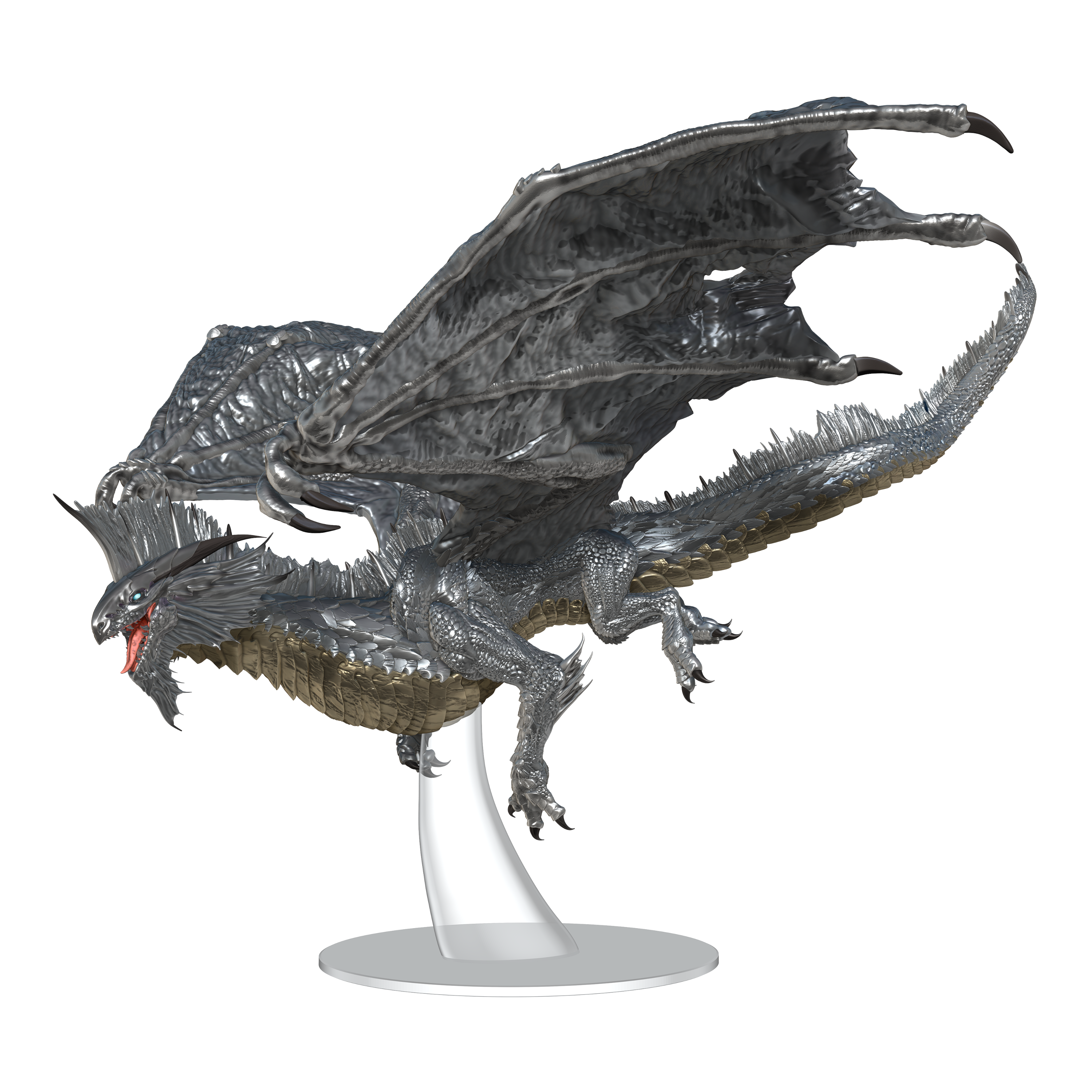Adult Silver Dragon Premium Painted