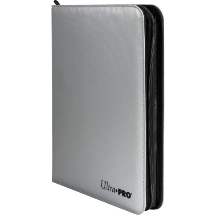 Silver - 9 Pocket Binder (Zippered)  - Ultra Pro