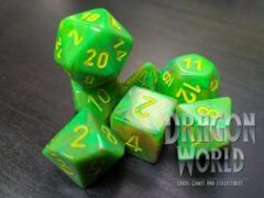 Vortex Slime/Yellow - 7 Piece Dice Set - CHX27515