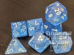 Borealis Sky Blue/White - Luminary - 7 Piece Dice Set - CHX27586