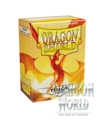 Standard Sleeves - Yellow Matte - 100CT - Dragon Shield