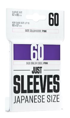 Japanese Sleeves - Purple - 60CT - Just Sleeves