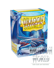 Standard Sleeves - Blue Matte - 100CT - Dragon Shield