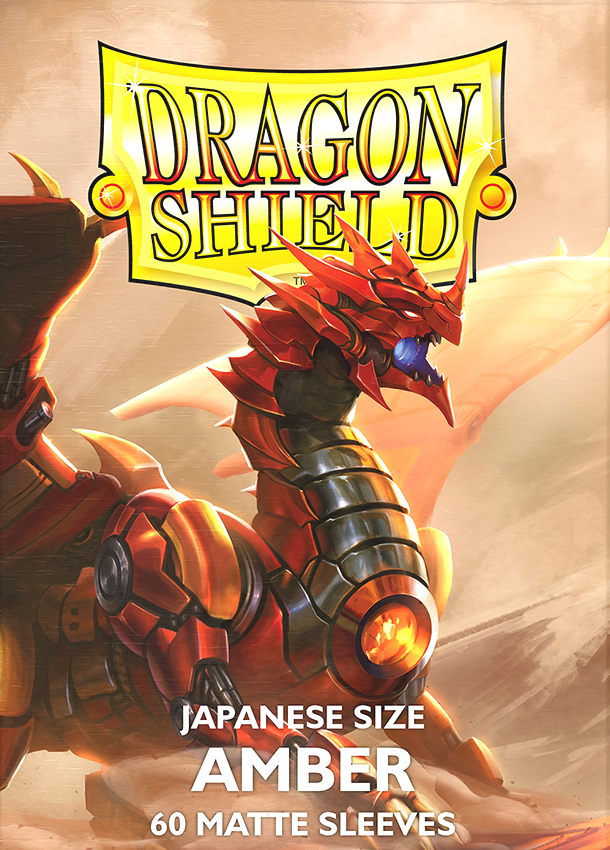 Japanese Sleeves - Amber Matte - 60CT - Dragon Shield