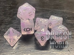 Chalcedony - January Gemstone Dice - Silver Ink