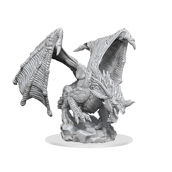 Young Blue Dragon - Unpainted - D&D Nozlurs