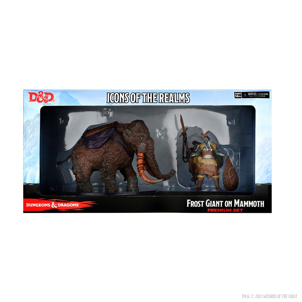 Frost Giant on Mammoth - Painted - D&D Icons: Snowbound