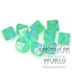Borealis Light Green / Gold - 10 d10 - CHX27225