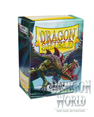 Standard Sleeves - Green Matte - 100CT - Dragon Sheild