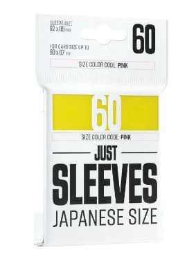 Japanese Sleeves - Yellow - 60CT - Just Sleeves